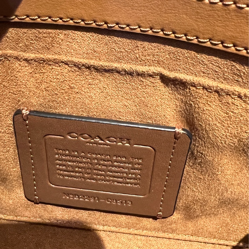 Coach Kleo經典單寧手提肩背兩用包-10