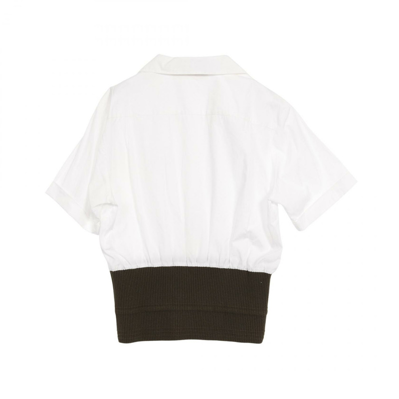 MARNI 襯衫 CAMA0286L0TCW64 棉 白色 卡其色 二手 女裝-1