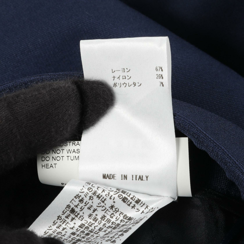 JIL SANDER 短褲 JSPH313789 人造絲尼龍聚氨酯 海軍藍 #34 二手女款-3