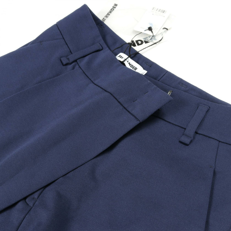 JIL SANDER 短褲 JSPH313789 人造絲尼龍聚氨酯 海軍藍 #34 二手女款-5