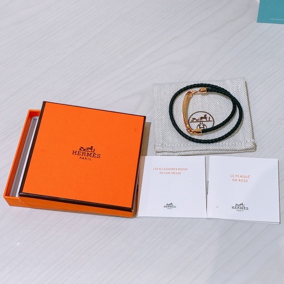 TK1740 HERMES 愛馬仕豬鼻手鍊ROULIS DOUBLE TOUR BRACELET-4