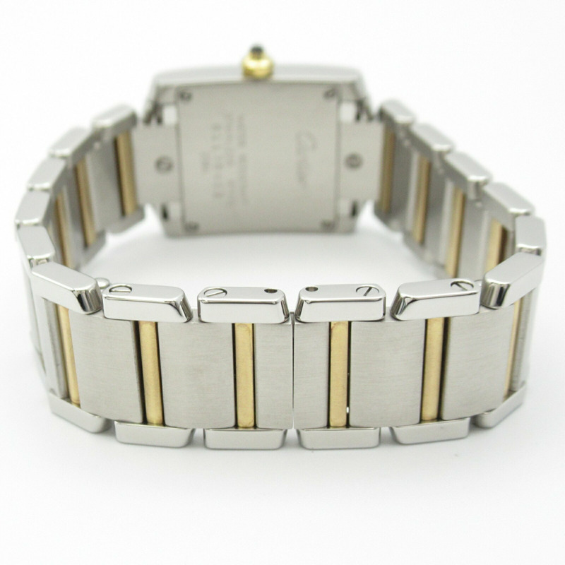 卡地亞 Tank Francaise SM 腕錶 18K(黃金)不鏽鋼女士銀色 W51007Q4-4