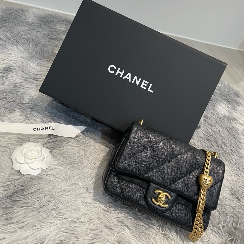 CHANEL 24P愛心方胖20CM-10