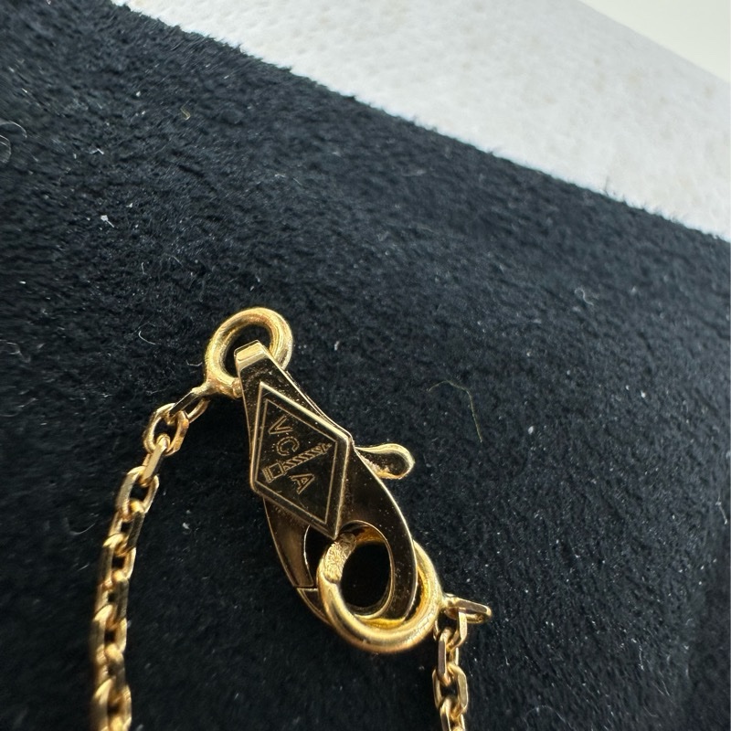 Vca梵克雅寶/Van Cleef & Arpels 小號白色貝母玫瑰金蝴蝶項鍊 23年-4