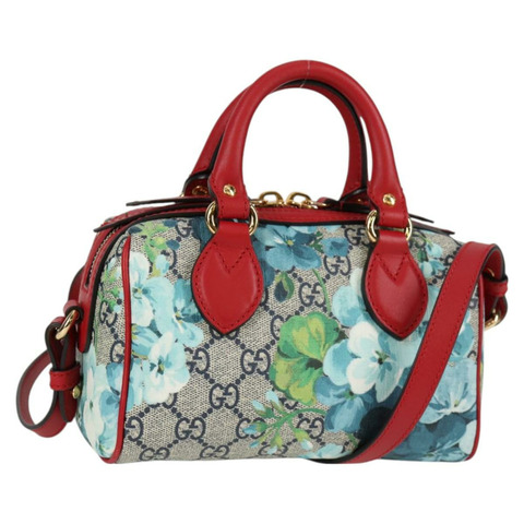 GUCCI GG Blooms 手提包 PVC Outlet 2way 紅色 546312 正品 128060M