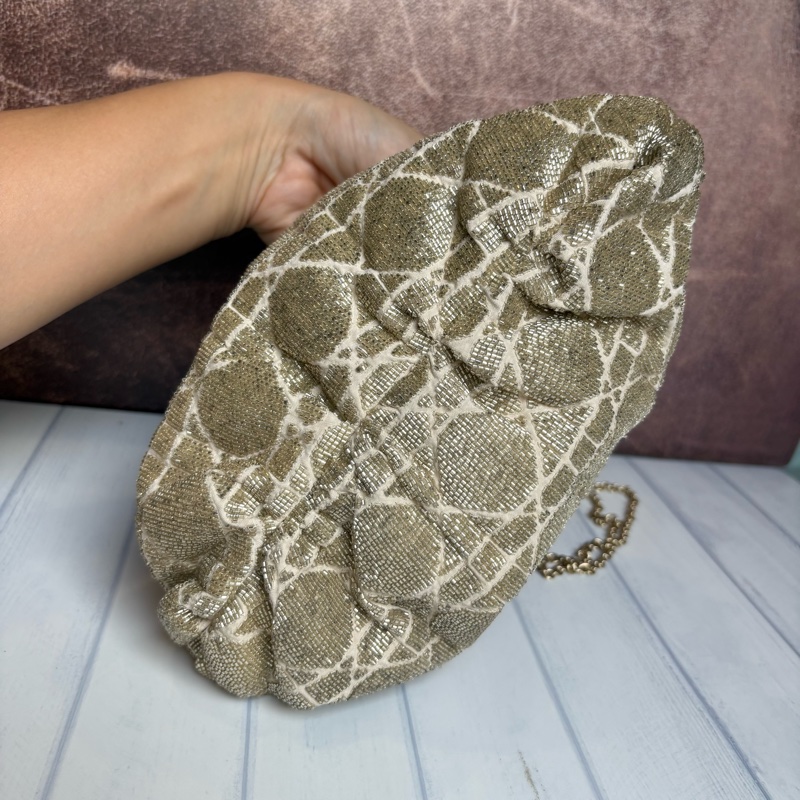 Dior Dream 珠飾抽繩水桶包 金色-5