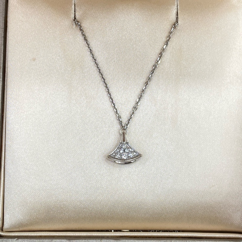 Bvlgari  寶格麗 diva系列 白金滿鑽扇子手鏈 附件：盒子 2019年 公價63200 #Bvlgari-1