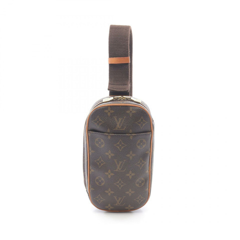 LOUIS VUITTON Pochette Gange 腰包 M51870 Monogram 帆布 棕色 二手 男女通用