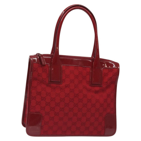 GUCCI GG 帆布手提包 紅金色 000 0855 正品 127681