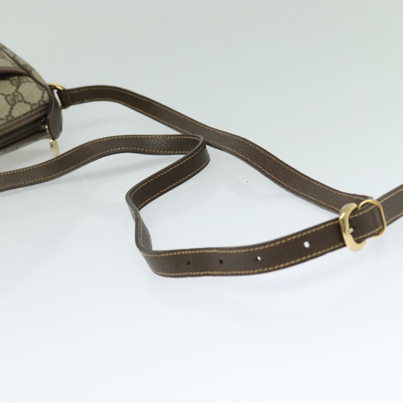 【日本直送】GUCCI GG Supreme 織帶雪莉線包 PVC 米金色 001 123 6177 正品 125752-6