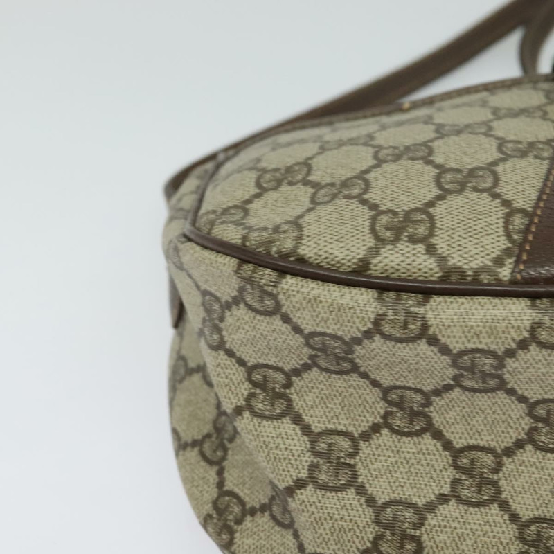 【日本直送】GUCCI GG Supreme 織帶雪莉線包 PVC 米金色 001 123 6177 正品 125752-8