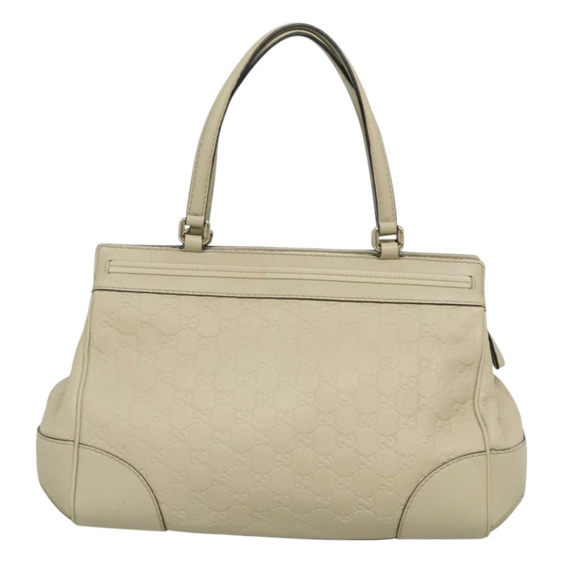 【日本直送】GUCCI GG 帆布 Guccissima 漂亮托特包皮革米色金色 257063 正品 129430-1