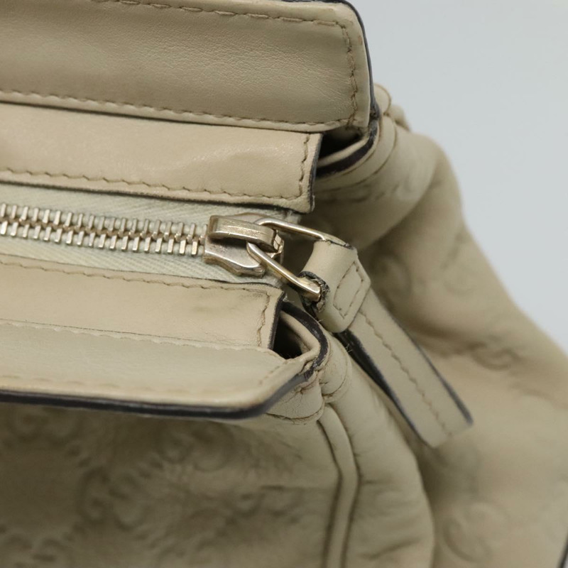 【日本直送】GUCCI GG 帆布 Guccissima 漂亮托特包皮革米色金色 257063 正品 129430-9