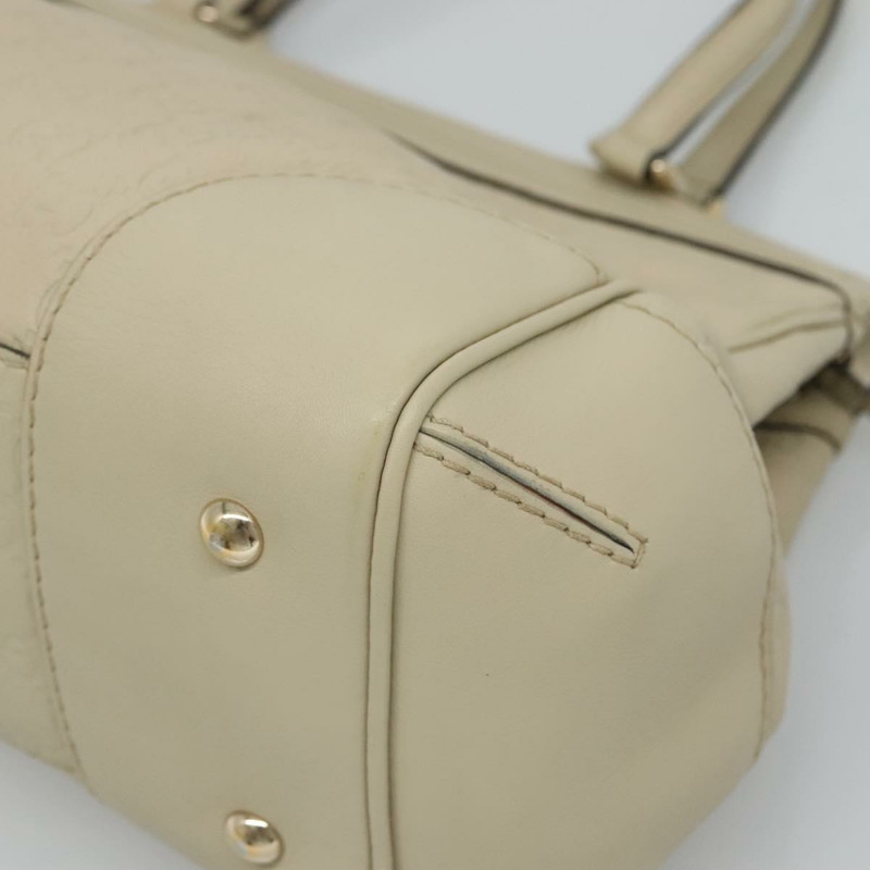 【日本直送】GUCCI GG 帆布 Guccissima 漂亮托特包皮革米色金色 257063 正品 129430-14
