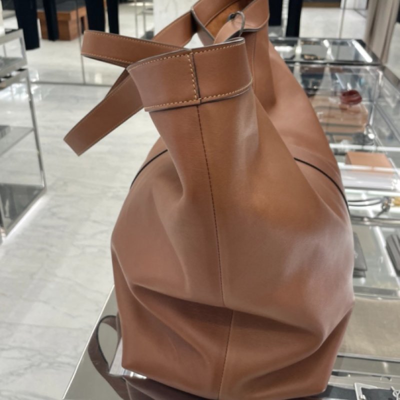 🛫早秋當季新品🛬Saint Laurent 820672 Y字大款柔軟皮革托特包 磚紅色-13