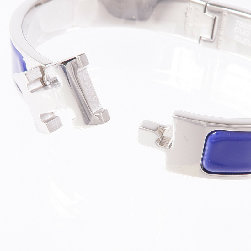 HERMES 金屬/琺瑯Clic H手鐲-5