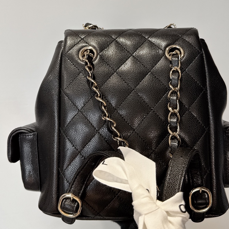 CHANEL ⭐️全新荔枝牛皮革雙肩後背包duma🏅New gift限時 最殺瘋價格💥-8