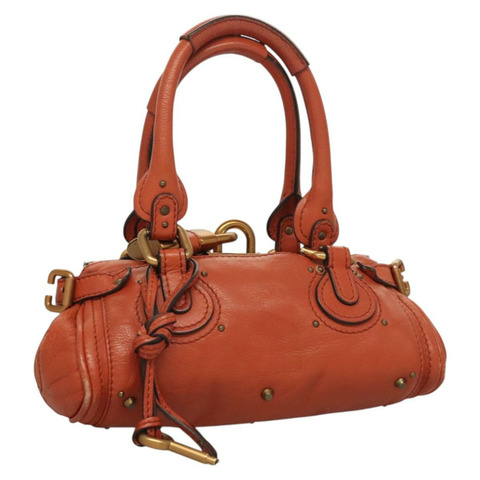 Chloe Paddington 手提包 皮革 棕色 金色 銀色 正品 127688