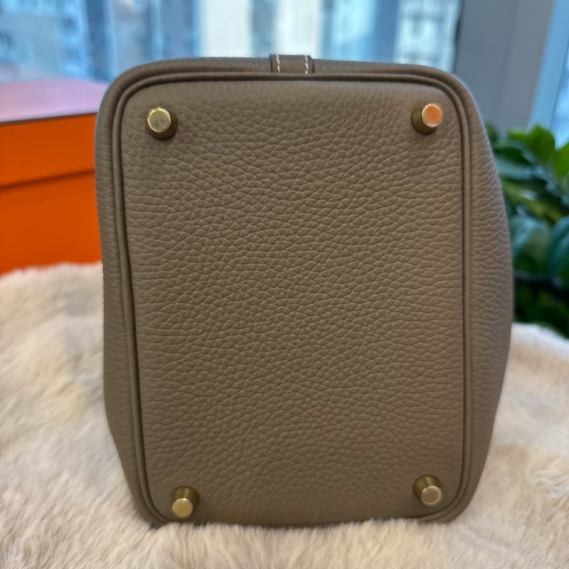 HERMES picotin18 大象灰金扣 stamp k-7