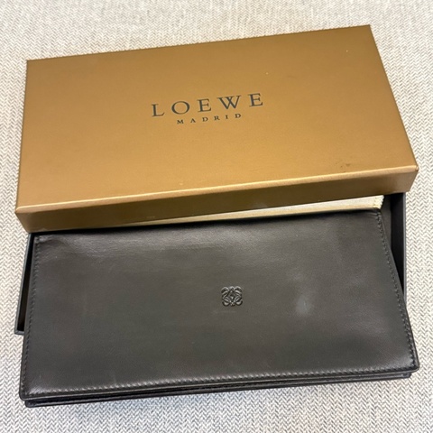 極新真品 LOEWE Nappa納帕小羔羊皮長夾