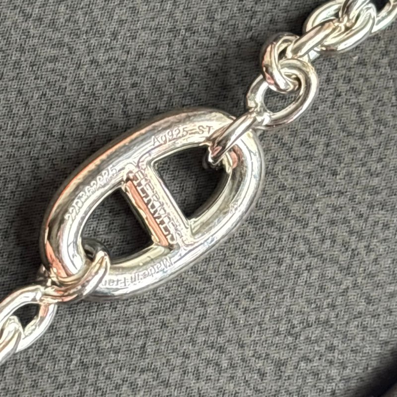 ::HERMES:: 豬鼻子 純銀 Farandole手鍊-6