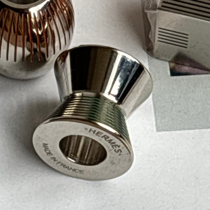 ::HERMES:: 銀色金屬 Totem Twilly Rings絲巾扣 領巾扣環-2