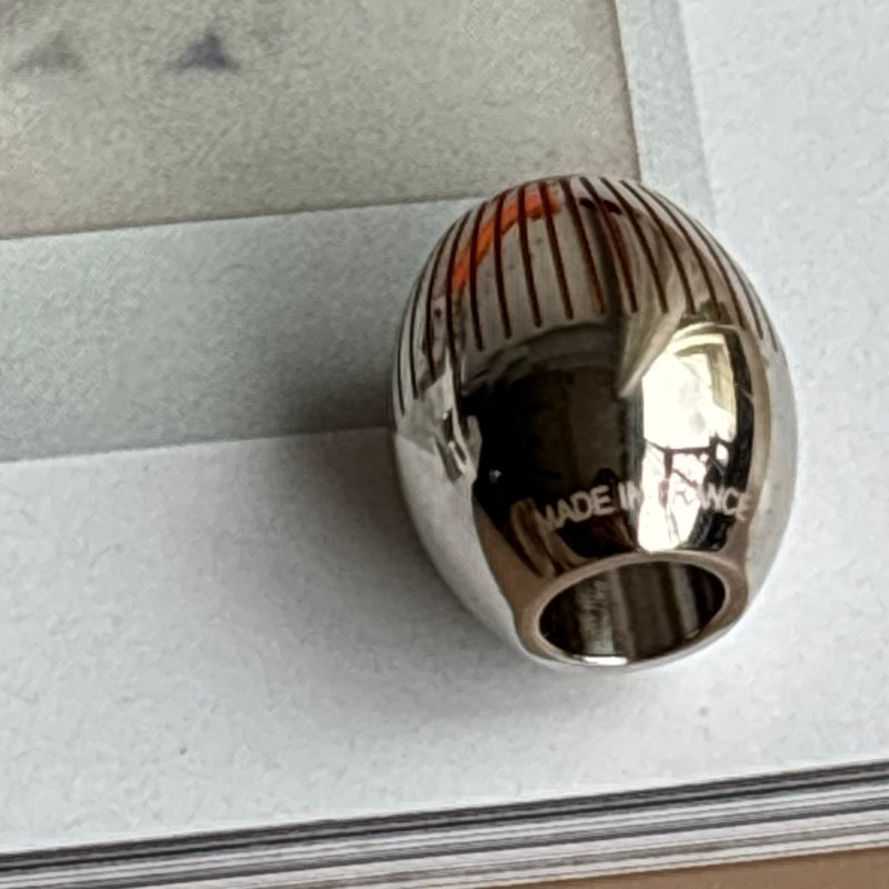 ::HERMES:: 銀色金屬 Totem Twilly Rings絲巾扣 領巾扣環-4