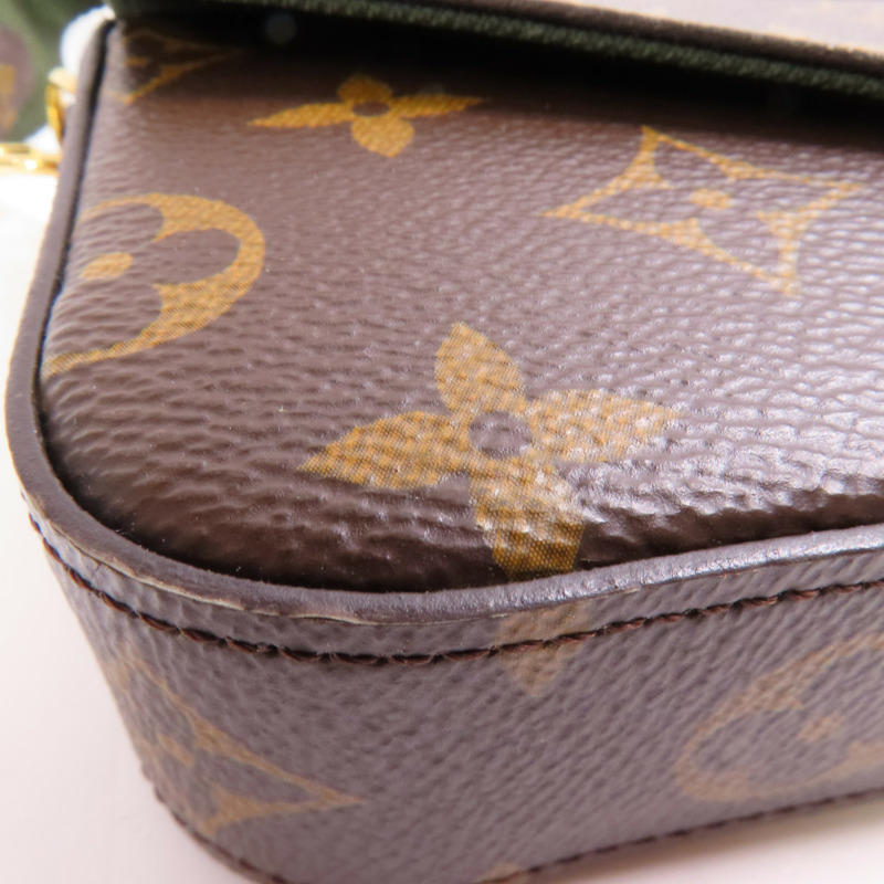 LOUIS VUITTON Monogram Felicie Strap & Go金扣肩背袋-5