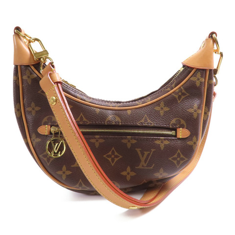 LOUIS VUITTON Monogram Loop金扣肩背袋棕色