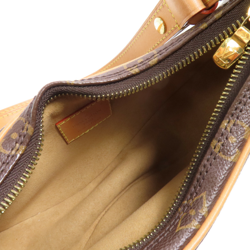LOUIS VUITTON Monogram Loop金扣肩背袋棕色-10