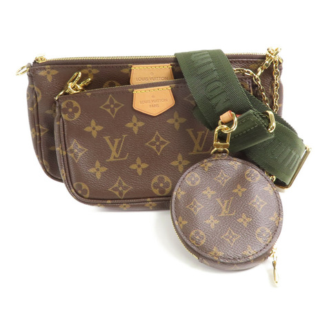 LOUIS VUITTON Monogram Multi Pochette Accessories金扣肩背袋
