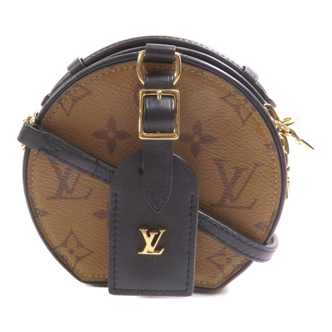 LOUIS VUITTON Monogram Reverse Mini Boite Chapeau金扣肩背袋