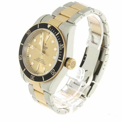 帝舵 Heritage Black Bay 41 Combi 79733N 男士手錶黃金黃金自動上鍊