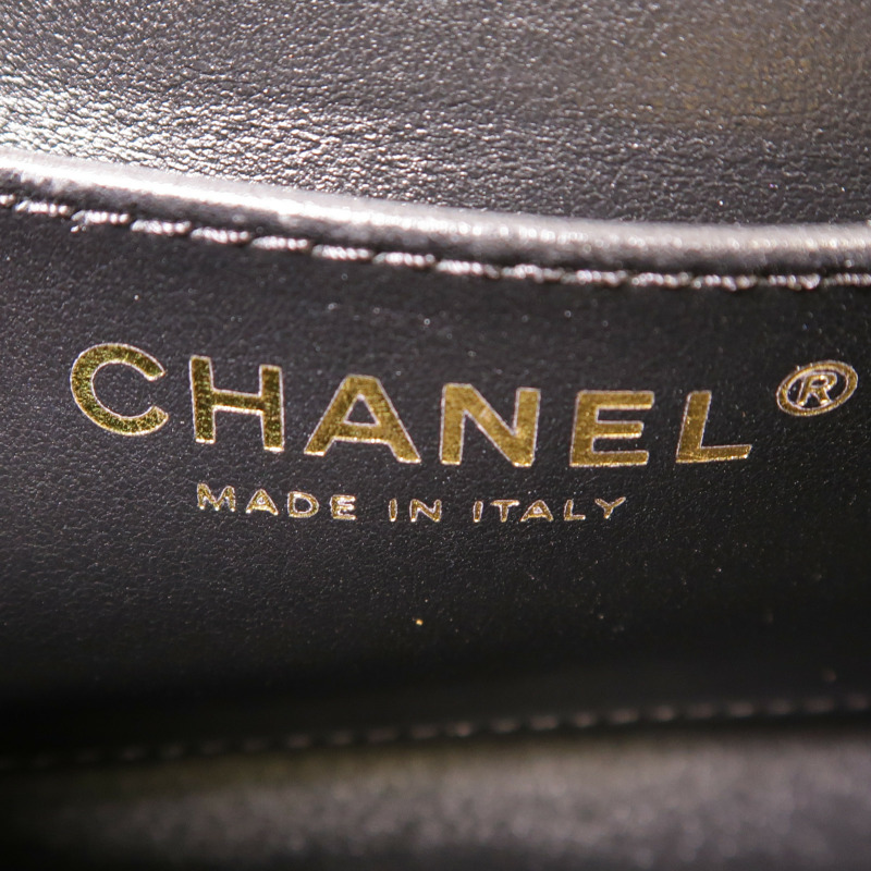 CHANEL 羊皮皮革Shoulder Bag金扣手挽肩背兩用袋-10