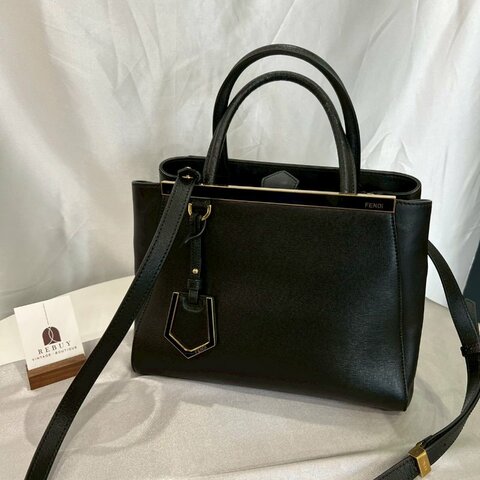 FENDI 8BH253 黑2Jours 兩用包