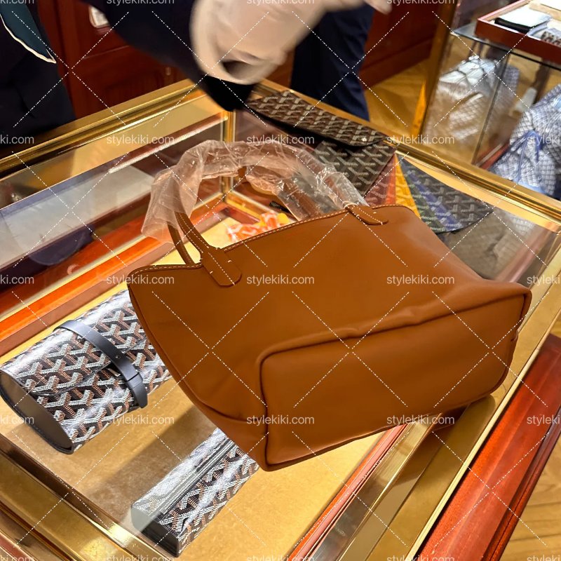 Goyard Anjou 戈雅迷你手提袋 [Black & Tan]-3