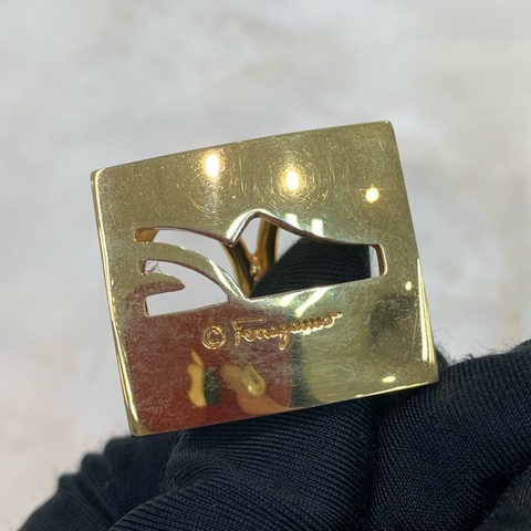 FERRAGAMO 方形絲巾扣 XA086