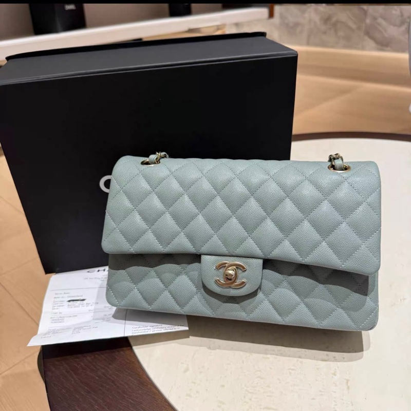 有購證💓 Chanel classic Flap Bag cf中號 23年大全套-0