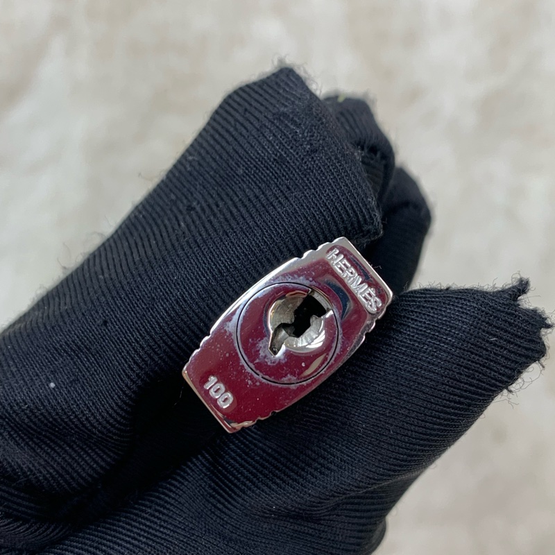 HERMES 銀色鎖頭連鑰匙 I286NY-5