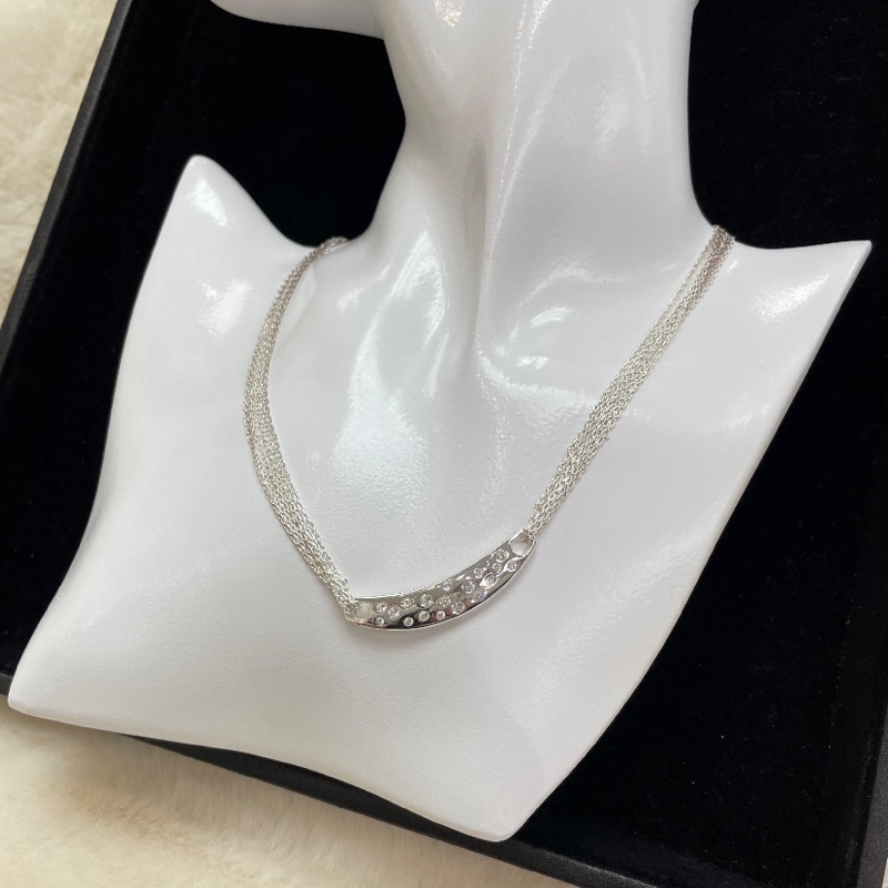 Swarovski 銀色水晶項鏈 XA098-0