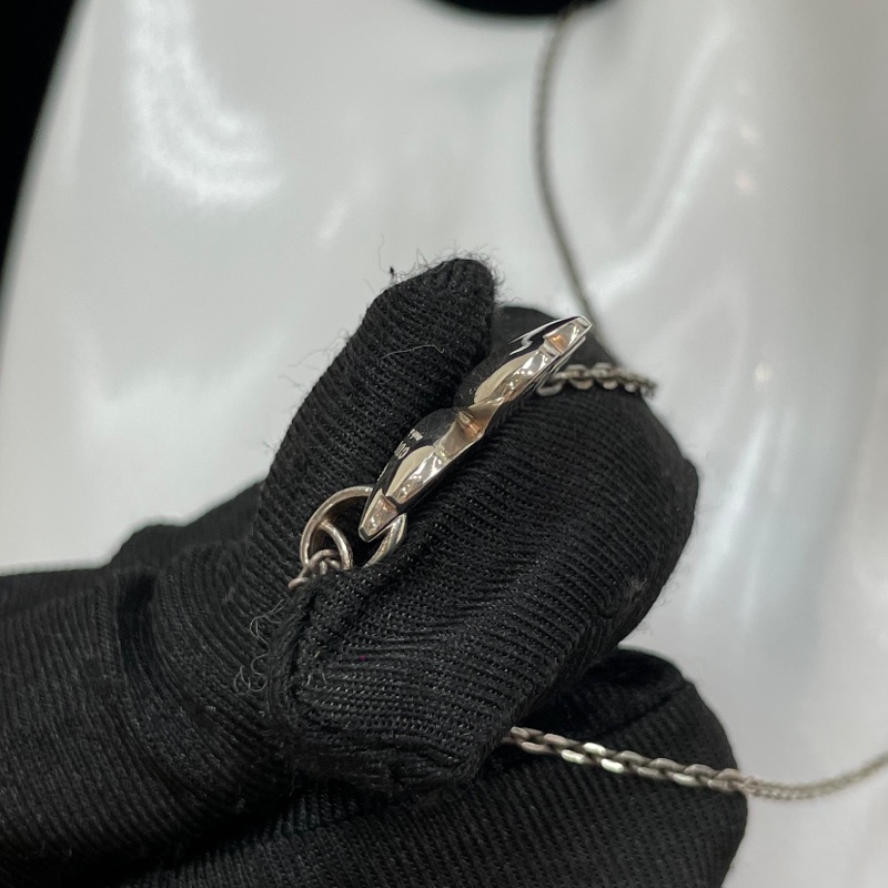 GUCCI 古馳銀色四葉草頸鏈 O703NY-6