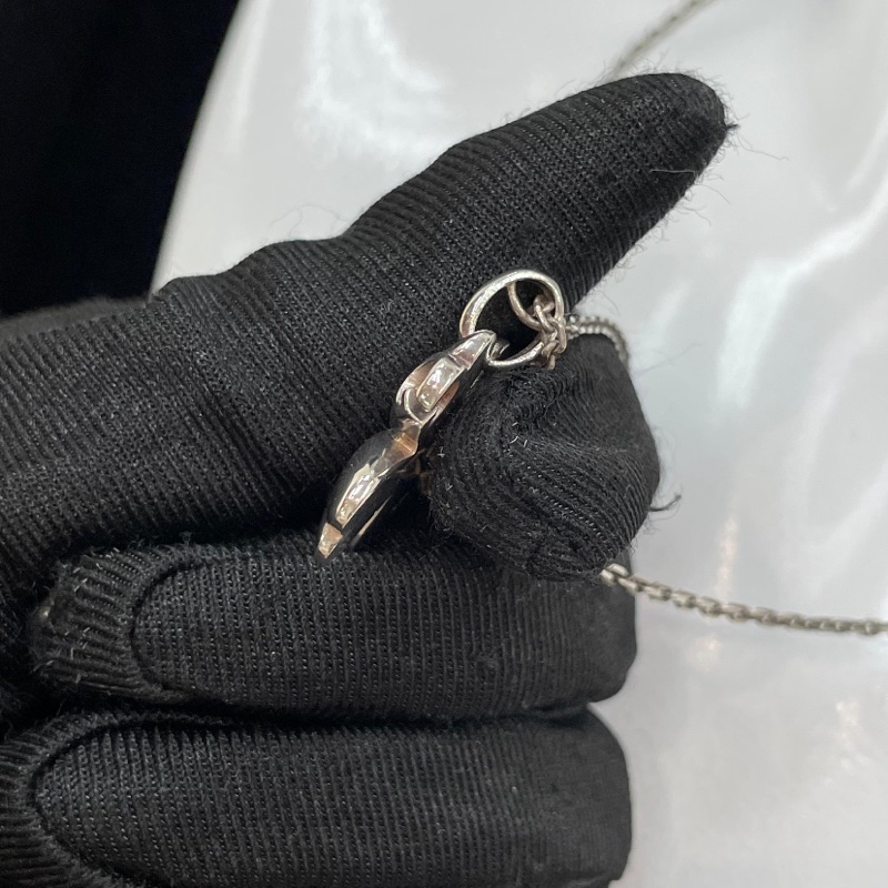 GUCCI 古馳銀色四葉草頸鏈 O703NY-17