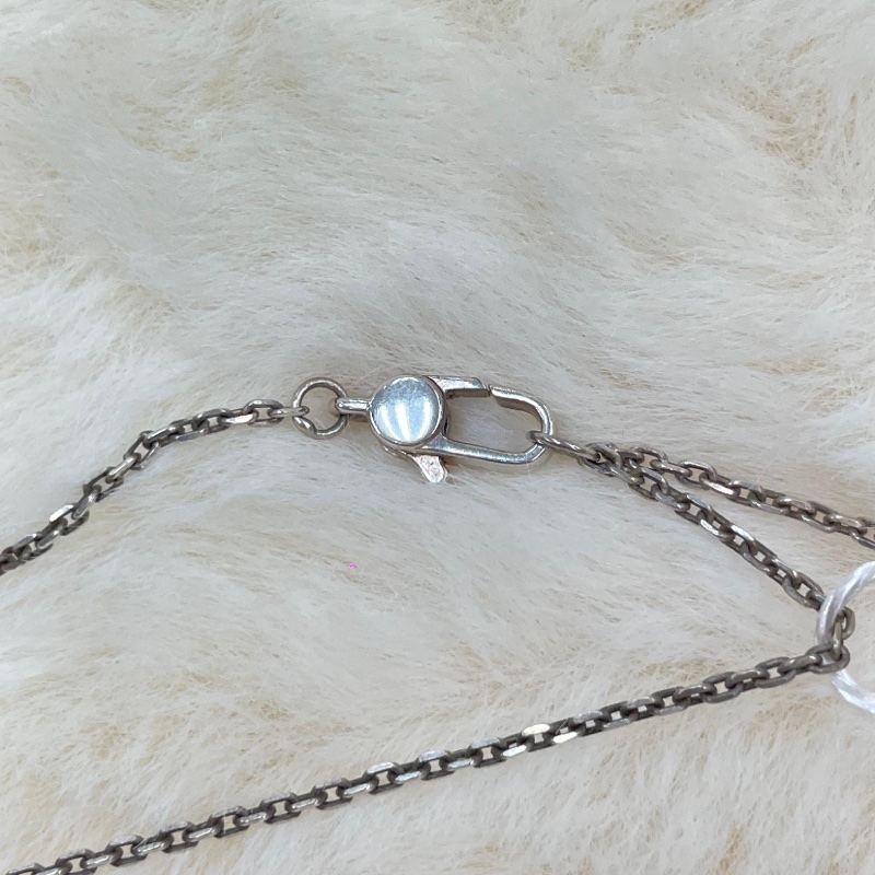 GUCCI 古馳銀色四葉草頸鏈 O703NY-21