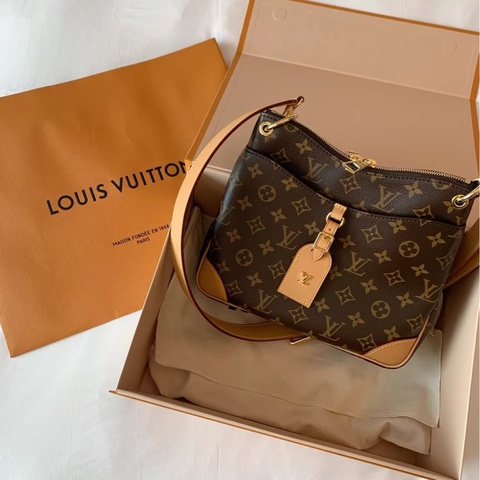 Louis Vuitton • Odeon 經典老花牛角包 小號 芯片款 大全配
