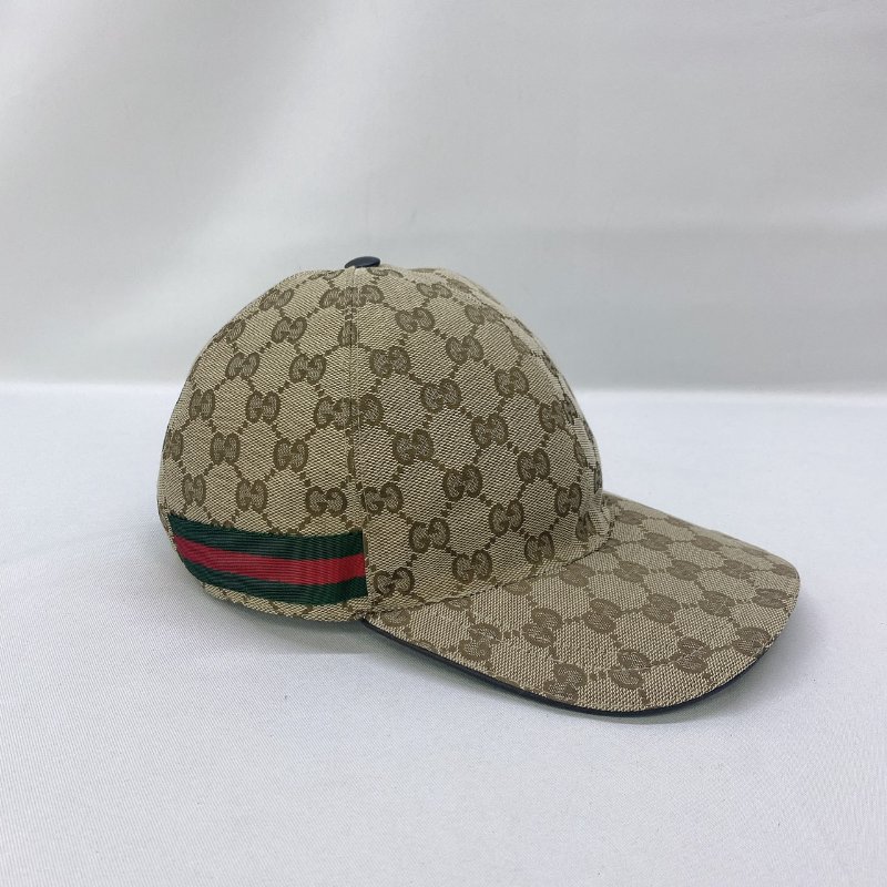 GUCCI 經典雙G緹花綠紅棒球帽-3
