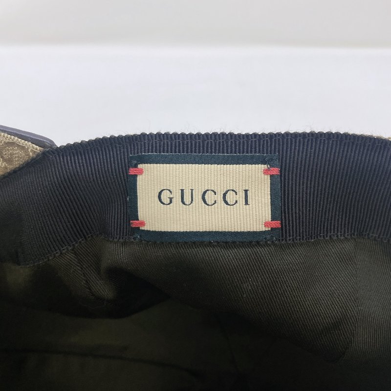 GUCCI 經典雙G緹花綠紅棒球帽-5