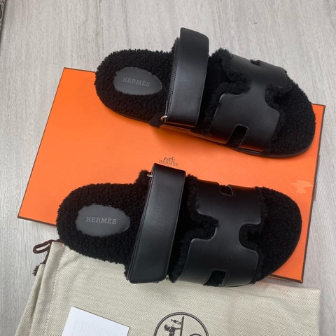 促銷品 Hermes 二舅拖鞋 黑色男士40.5碼
