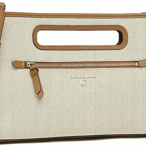 Michael Kors 專櫃經典款 JANE系列超輕帆布手提/單肩包兩用包