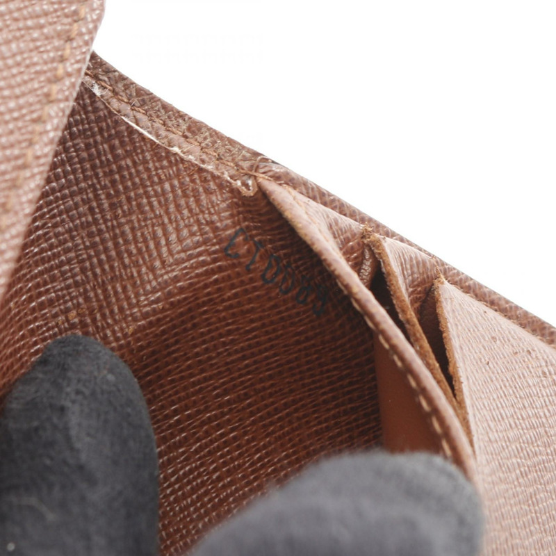 LOUIS VUITTON Portefeuille Magellan 皮夾 M60045 Monogram 帆布 二手中性 LV-4