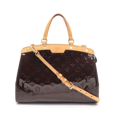 LOUIS VUITTON Blair MM 單肩包 手提包 M91619 漆皮 皮革 紫色 二手 女士
